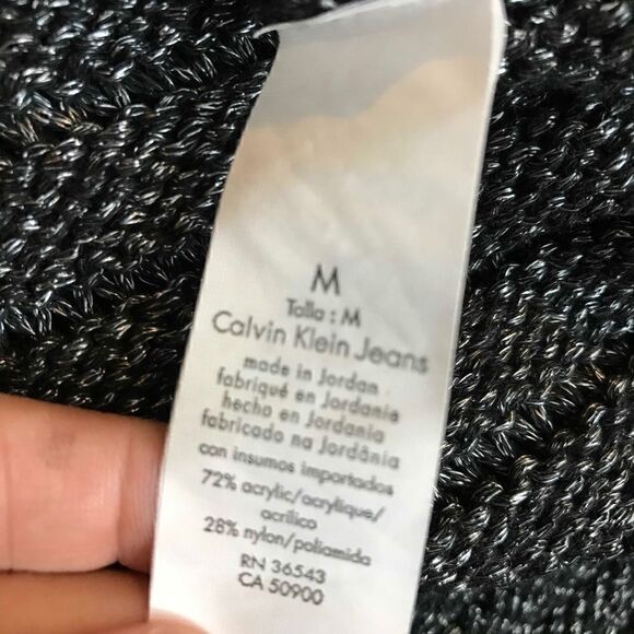𝅺CALVIN Klein Grey Shine Sweater - Picture 9 of 10